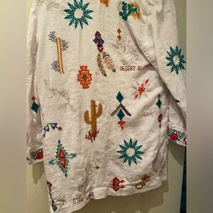 Johnny Was western embroidered jacket